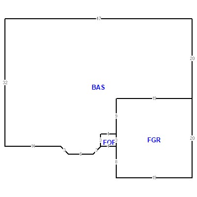 Building layout (traversing data) of this property