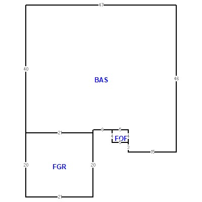 Building layout (traversing data) of this property