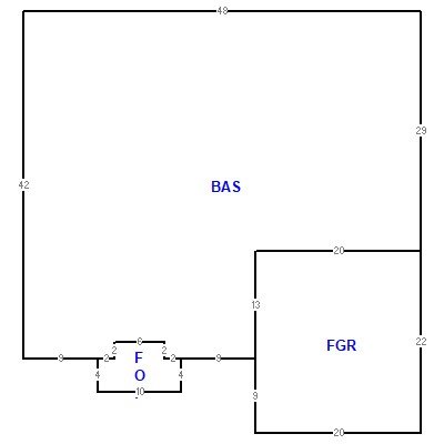Building layout (traversing data) of this property