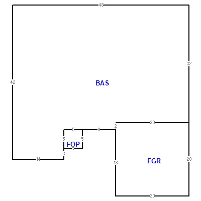 Building layout (traversing data) of this property