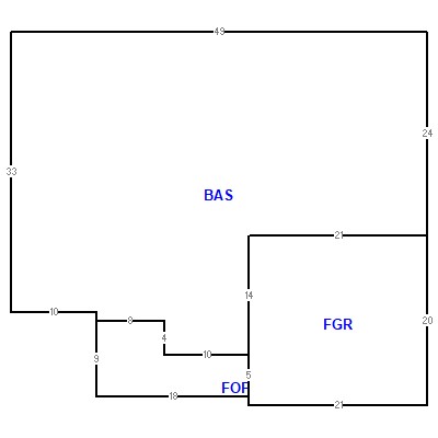 Building layout (traversing data) of this property
