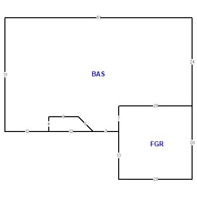 Building layout (traversing data) of this property