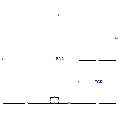 Building layout (traversing data) of this property