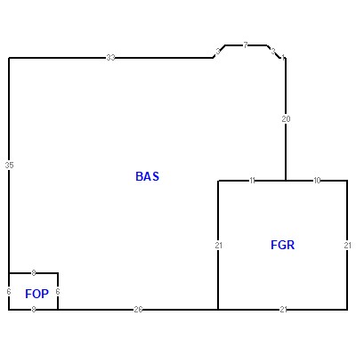 Building layout (traversing data) of this property