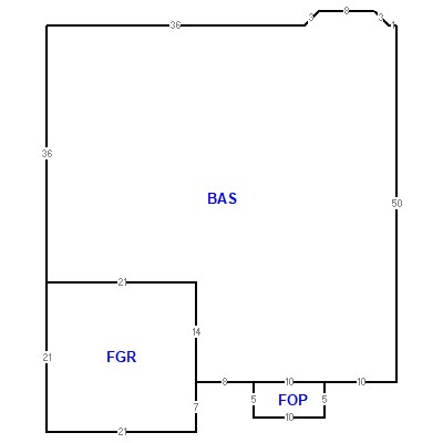 Building layout (traversing data) of this property