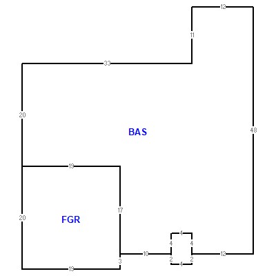 Building layout (traversing data) of this property