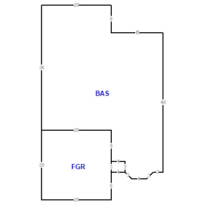 Building layout (traversing data) of this property