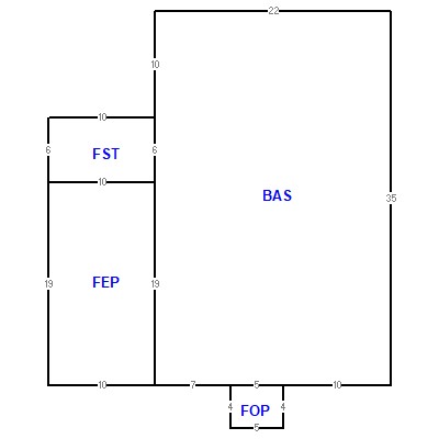 Building layout (traversing data) of this property