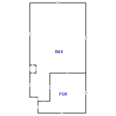 Building layout (traversing data) of this property