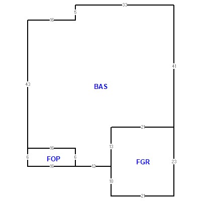 Building layout (traversing data) of this property