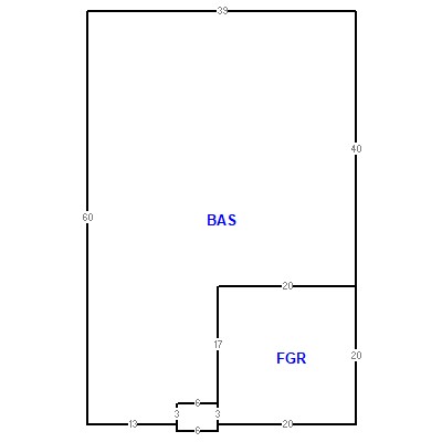 Building layout (traversing data) of this property