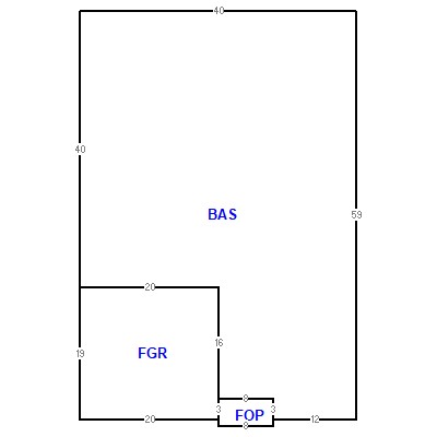 Building layout (traversing data) of this property