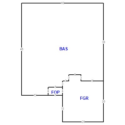 Building layout (traversing data) of this property