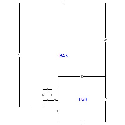 Building layout (traversing data) of this property