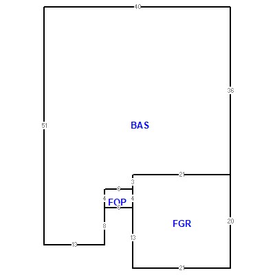 Building layout (traversing data) of this property