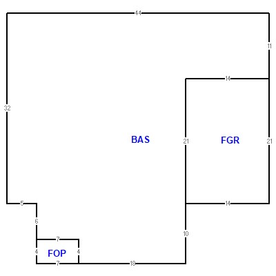 Building layout (traversing data) of this property