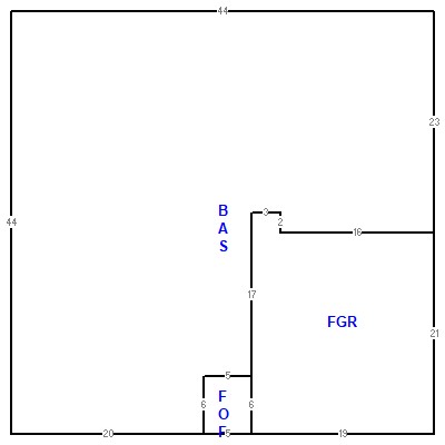Building layout (traversing data) of this property