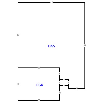 Building layout (traversing data) of this property