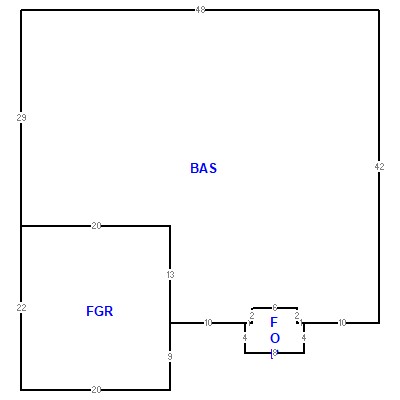 Building layout (traversing data) of this property