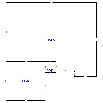 Building layout (traversing data) of this property