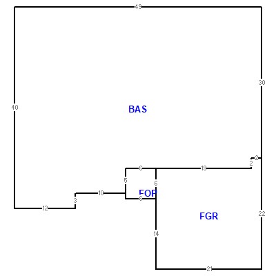 Building layout (traversing data) of this property
