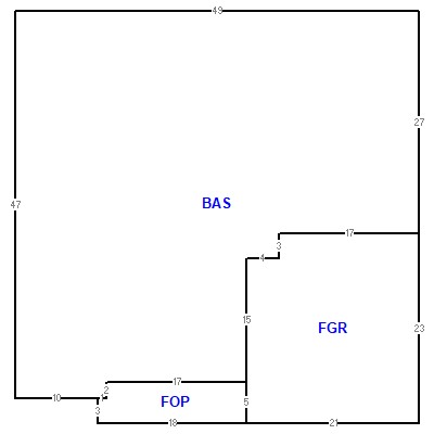 Building layout (traversing data) of this property