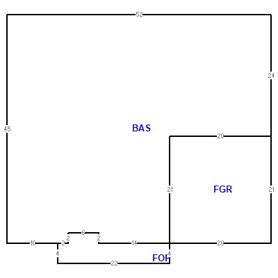 Building layout (traversing data) of this property