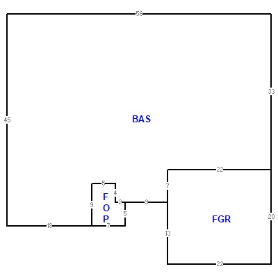 Building layout (traversing data) of this property
