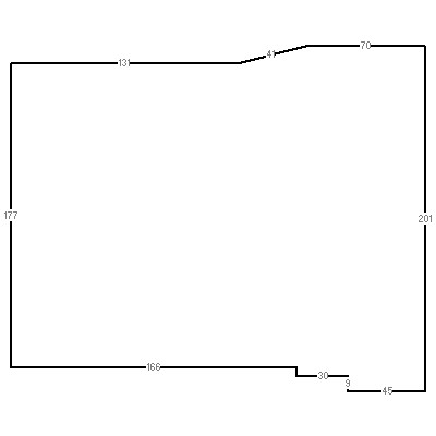 Building layout (traversing data) of this property