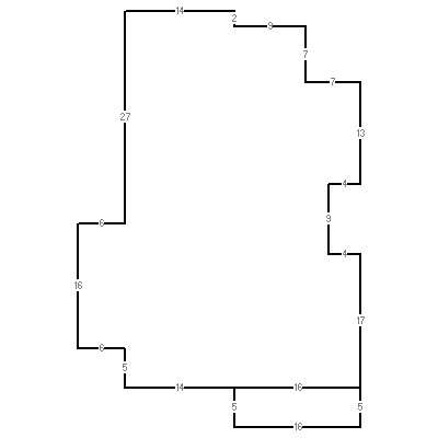 Building layout (traversing data) of this property