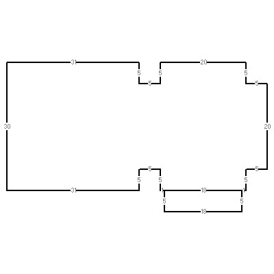 Building layout (traversing data) of this property