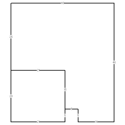 Building layout (traversing data) of this property