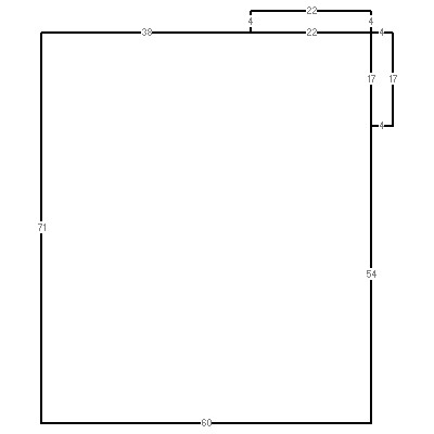 Building layout (traversing data) of this property