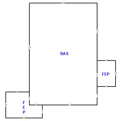 Building layout (traversing data) of this property