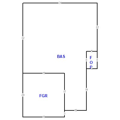 Building layout (traversing data) of this property