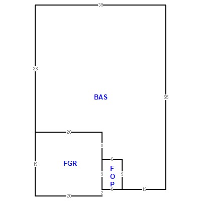 Building layout (traversing data) of this property