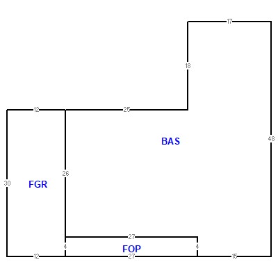 Building layout (traversing data) of this property