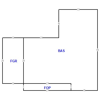 Building layout (traversing data) of this property