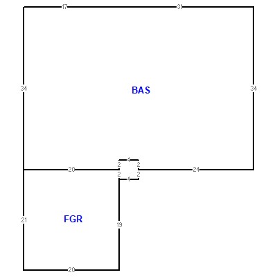 Building layout (traversing data) of this property