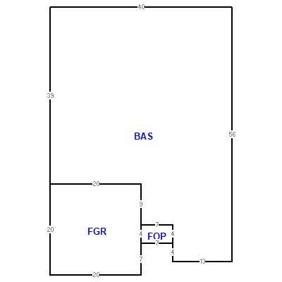 Building layout (traversing data) of this property