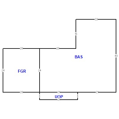 Building layout (traversing data) of this property