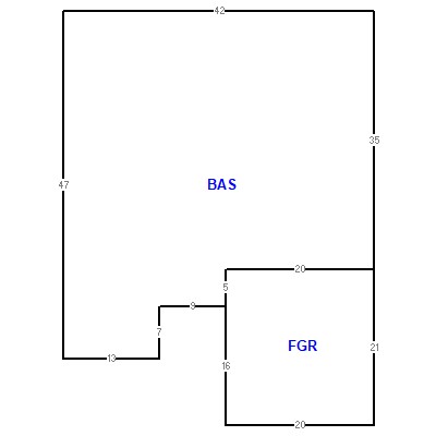 Building layout (traversing data) of this property
