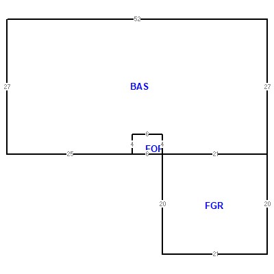 Building layout (traversing data) of this property