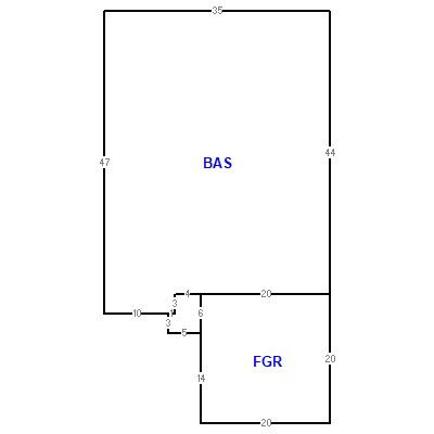 Building layout (traversing data) of this property