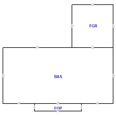 Building layout (traversing data) of this property