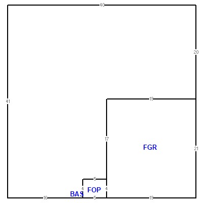 Building layout (traversing data) of this property
