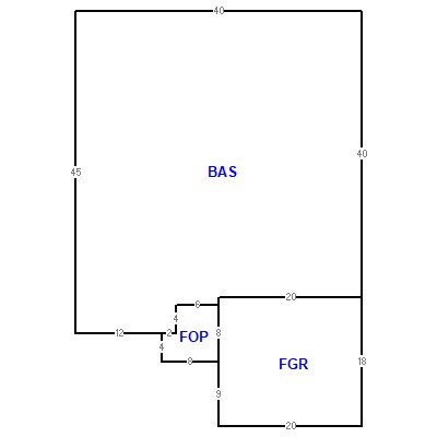 Building layout (traversing data) of this property