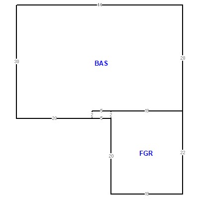 Building layout (traversing data) of this property