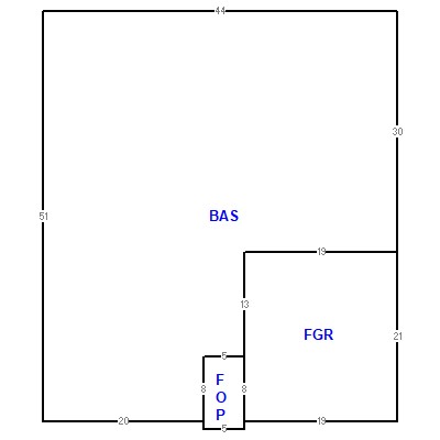 Building layout (traversing data) of this property