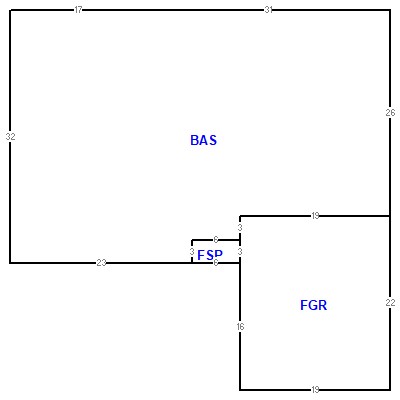 Building layout (traversing data) of this property